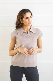 Fashion Forward Taupe Vest - FINAL SALE- FINAL FEW