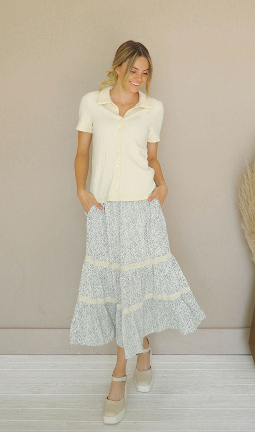 Little Town Collared Knit Top
