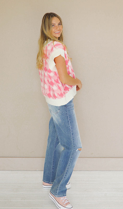 Rita Button Up Straight Wash Jeans - FINAL SALE