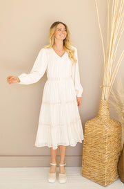 Elsa Ivory Crochet Lace Dress - DM Exclusive - Nursing Friendly-FINAL SALE