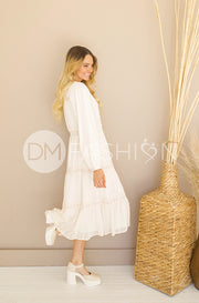 Elsa Ivory Crochet Lace Dress - DM Exclusive - Nursing Friendly-FINAL SALE