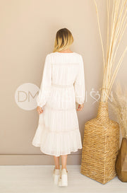 Elsa Ivory Crochet Lace Dress - DM Exclusive - Nursing Friendly-FINAL SALE