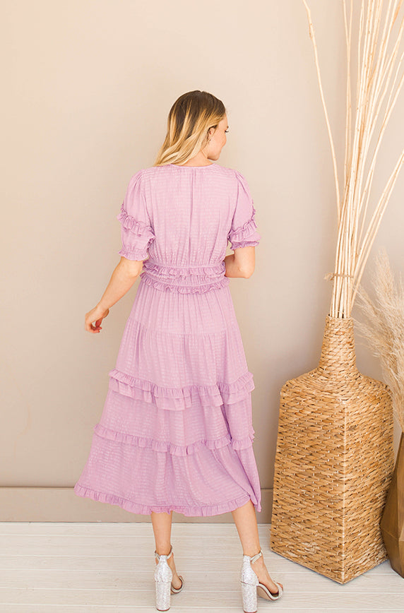 Rylee Lavender Pink Midi Dress - FINAL SALE - FINAL FEW