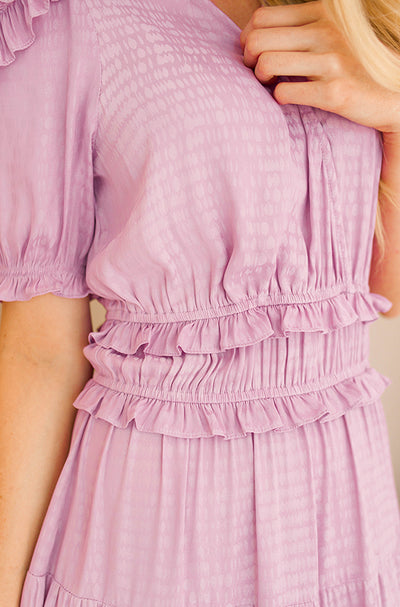 Rylee Lavender Pink Midi Dress - FINAL SALE - FINAL FEW