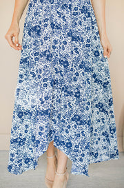 Verona Navy Floral Button Down Maxi - DM Exclusive - Nursing Friendly - Maternity Friendly - FINAL SALE