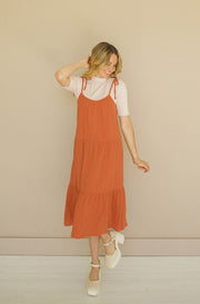 Abigail Rust Midi Dress - FINAL SALE