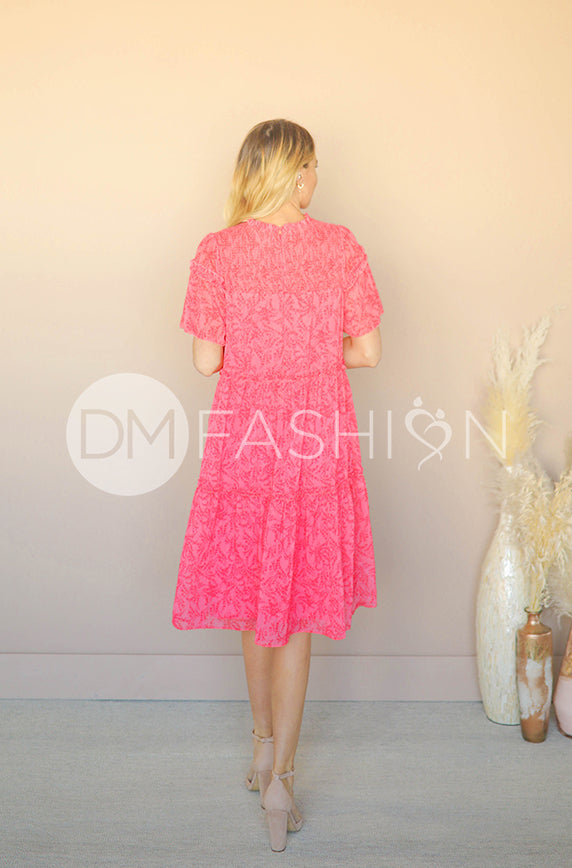 Kara Hot Pink Dress - DM Exclusive - Maternity Friendly - Restocked