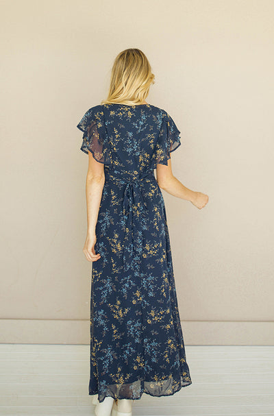 Margret Navy Floral Dress - FINAL SALE