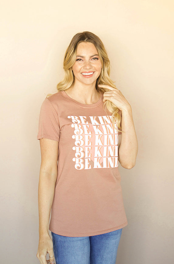 Be Kind Rosewood Graphic Tee - FINAL SALE - FINAL FEW