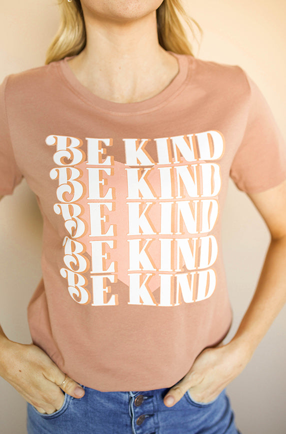 Be Kind Rosewood Graphic Tee - FINAL SALE