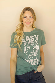 Easy Tiger Olive Graphic Tee-FINAL SALE- FINAL FEW