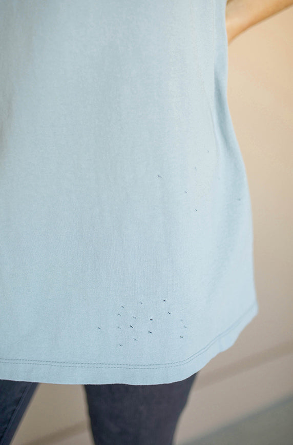 Where Flowers Bloom Blue Oversized Tee-FINAL SALE