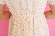 Lyra Lace Cream Dress - FINAL SALE