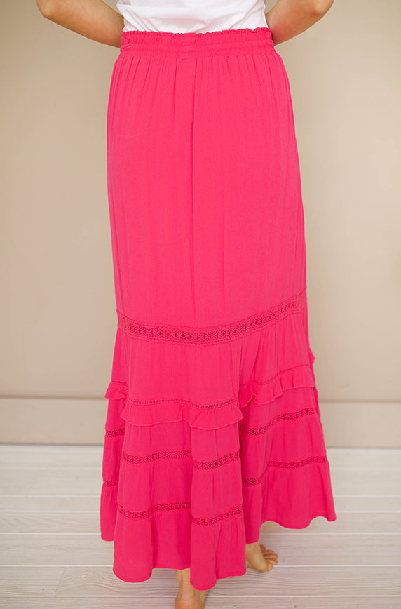 Be With You Hot Pink Maxi Skirt - FINAL SALE - FINAL FEW
