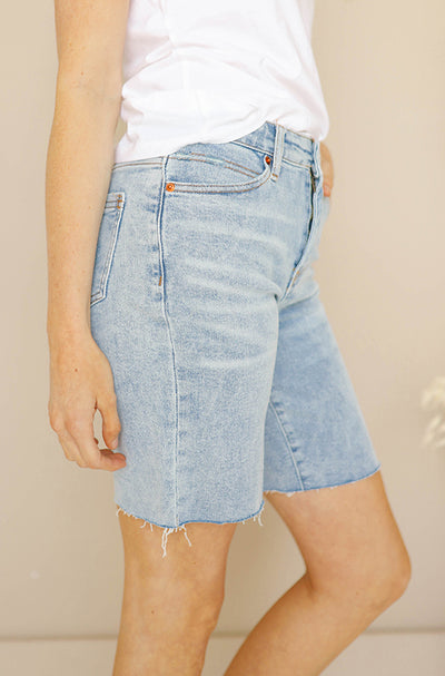 Moment Of Truth High Rise Bermuda Shorts- FINAL SALE