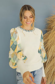 Cozy Day Ivory Patterned Sweater - FINAL FEW