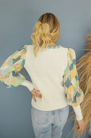 Cozy Day Ivory Patterned Sweater - FINAL FEW