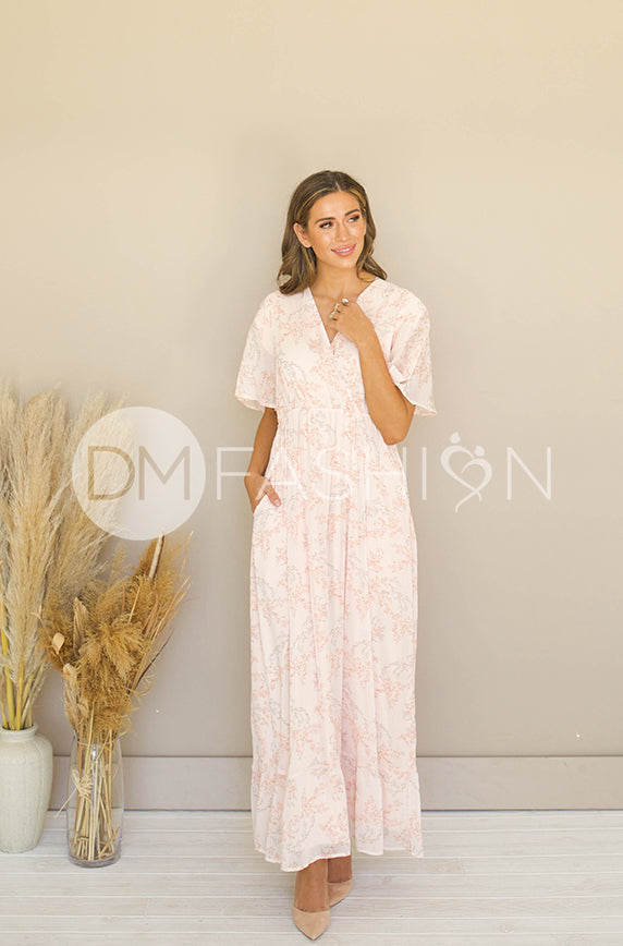 Kami Peach Blossom Dress - DM Exclusive - Bump Friendly