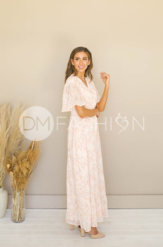 Kami Peach Blossom Dress - DM Exclusive - Bump Friendly
