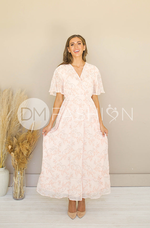Kami Peach Blossom Dress - DM Exclusive - Bump Friendly