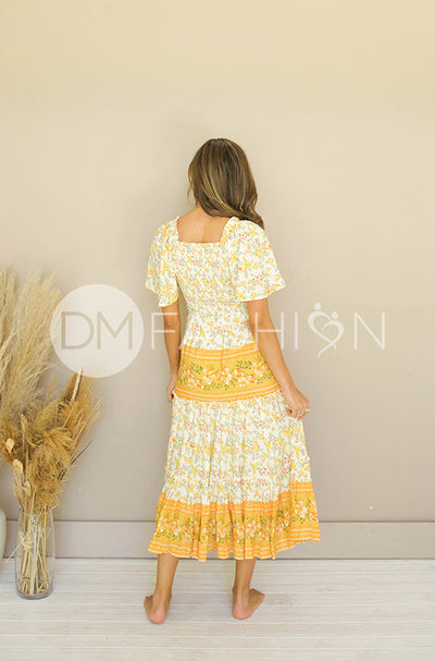 Leilani Buttercup Floral Smocked Dress - DM Exclusive - Restocked