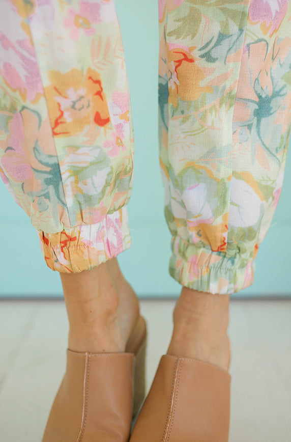 Paradise Multi Floral Jumpsuit - Nursing Friendly - FINAL SALE