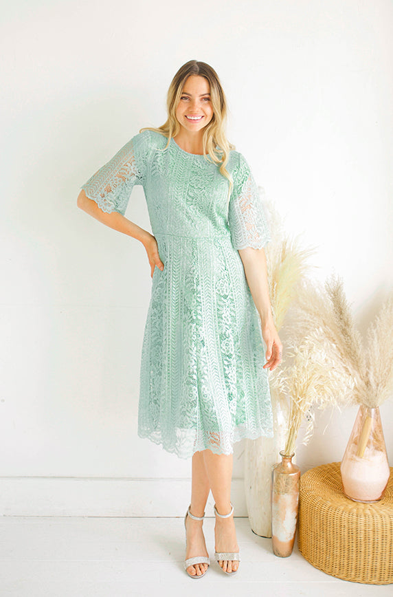 Lillian Sage Dress - DM Exclusive