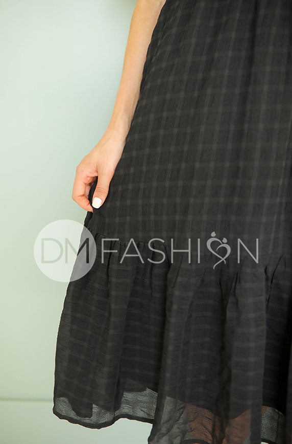 Tara Black Wrap Dress – DM Exclusive – Nursing Friendly-FINAL FEW