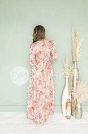 Juliette Blush Rose Garden Maxi - DM Exclusive - Nursing Friendly - Maternity Friendly - FINAL SALE