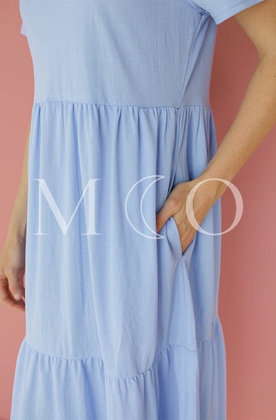 Kelsey Periwinkle Dress - MCO - Maternity Friendly