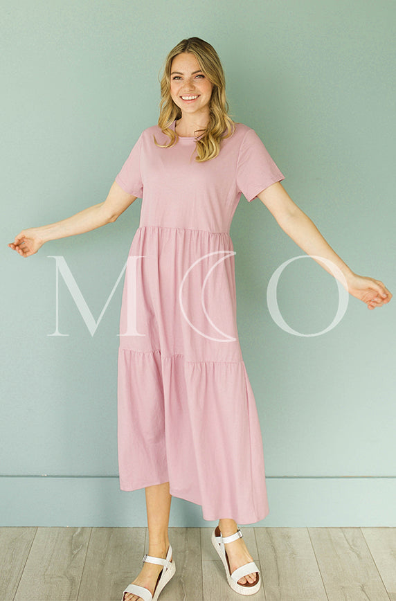 Kelsey Mauve Mist Dress - MCO - Maternity Friendly