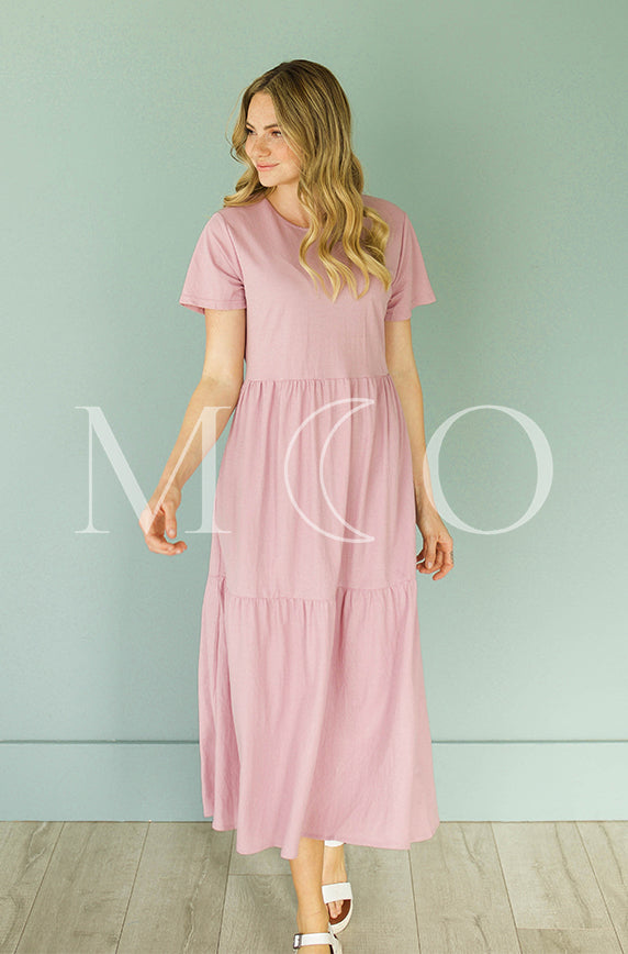 Kelsey Mauve Mist Dress - MCO - Maternity Friendly