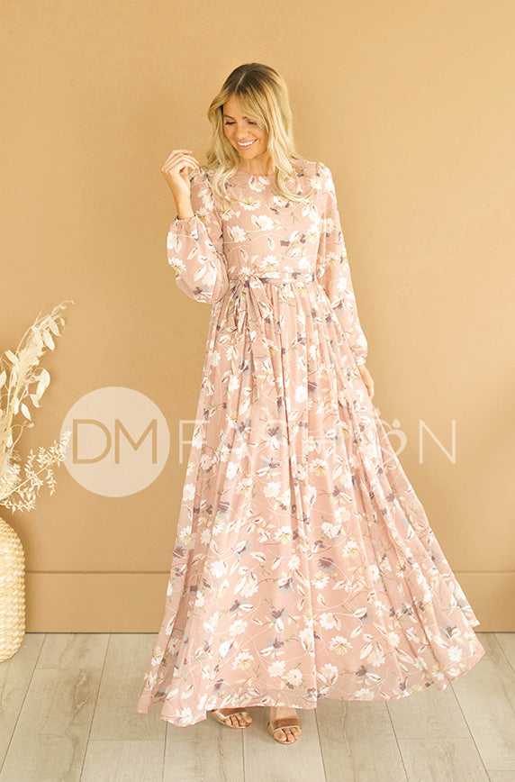 Skye Dusty Rose Floral Maxi - DM Exclusive- FINAL FEW