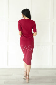 Paris Holly Berry Red Sweater Set - Restocked - Maternity Friendly