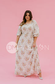 Karina Garden Party Floral Dress - DM Exclusive - Maternity Friendly