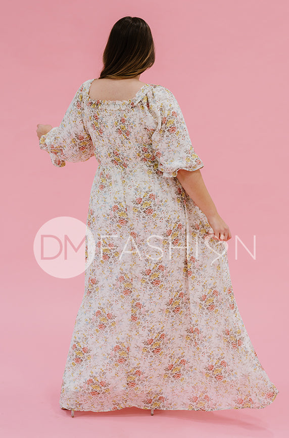 Karina Garden Party Floral Dress - DM Exclusive - Maternity Friendly