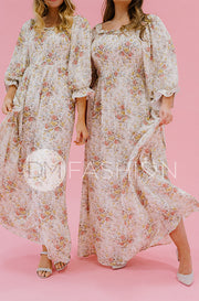 Karina Garden Party Floral Dress - DM Exclusive - Maternity Friendly