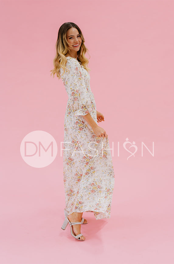 Karina Garden Party Floral Dress - DM Exclusive - Maternity Friendly