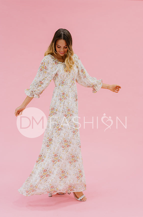 Karina Garden Party Floral Dress - DM Exclusive - Maternity Friendly