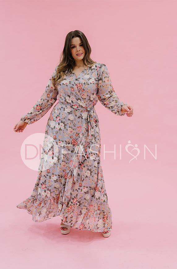 Melanee Misty Garden Wrap Dress - DM Exclusive - Maternity Friendly