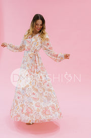 Chanel Créme Décor Floral Maxi - DM Exclusive - Nursing Friendly - Maternity Friendly