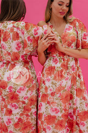 Kami Sunset Floral Dress - DM Exclusive - Maternity Friendly - Nursing Friendly