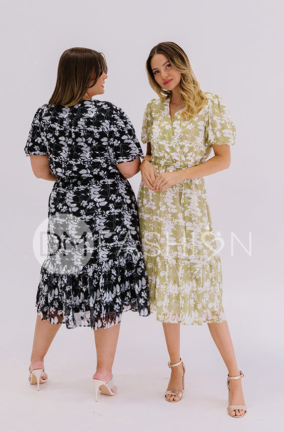 Tara Apple Green Satin Dress – DM Exclusive – Nursing Friendly