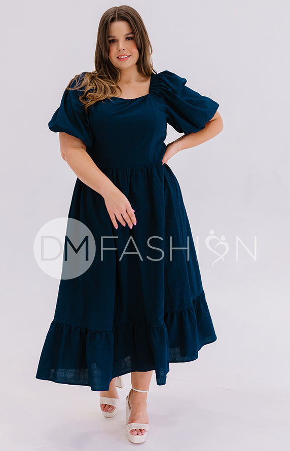 Josie Prussian Blue Dress - DM Exclusive - Maternity Friendly - FINAL  DM  Fashion