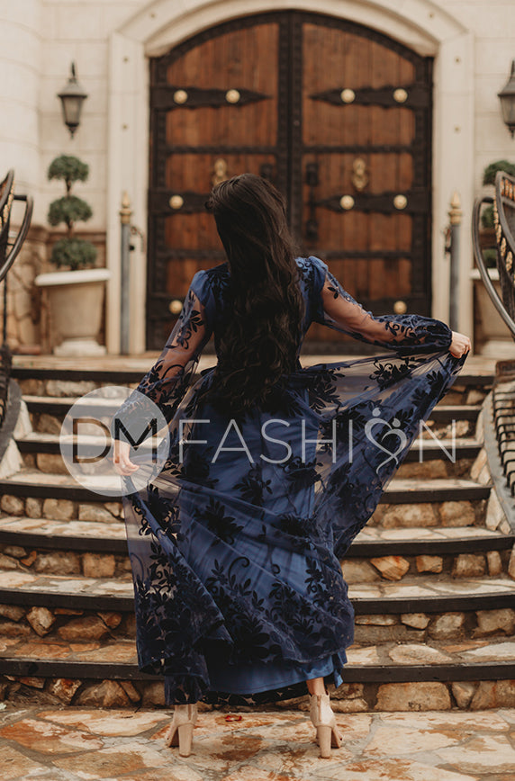 Skye Navy Floral Maxi - DM Exclusive - Restocked