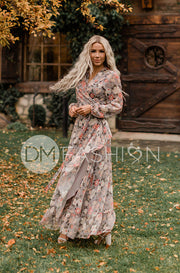 Melanee Misty Garden Wrap Dress - DM Exclusive