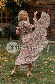Melanee Misty Garden Wrap Dress - DM Exclusive