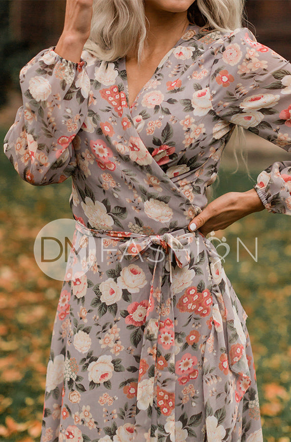 Melanee Misty Garden Wrap Dress - DM Exclusive - Maternity Friendly