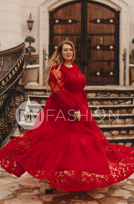 Skye Red Gown - DM Exclusive