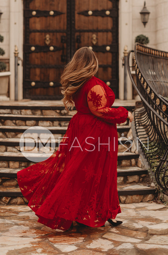 Skye Red Gown - DM Exclusive